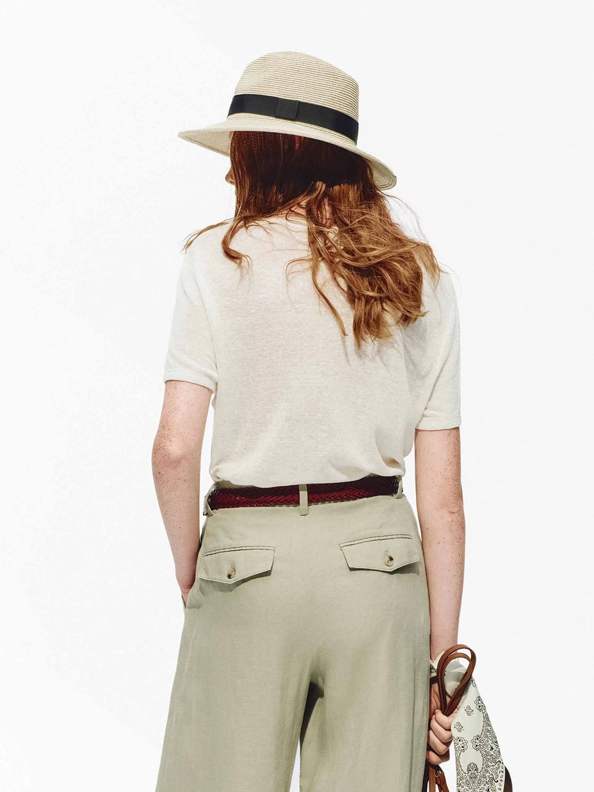 Lightweight Linen Knit Top sold by Mo&Co product image thumbnail 3