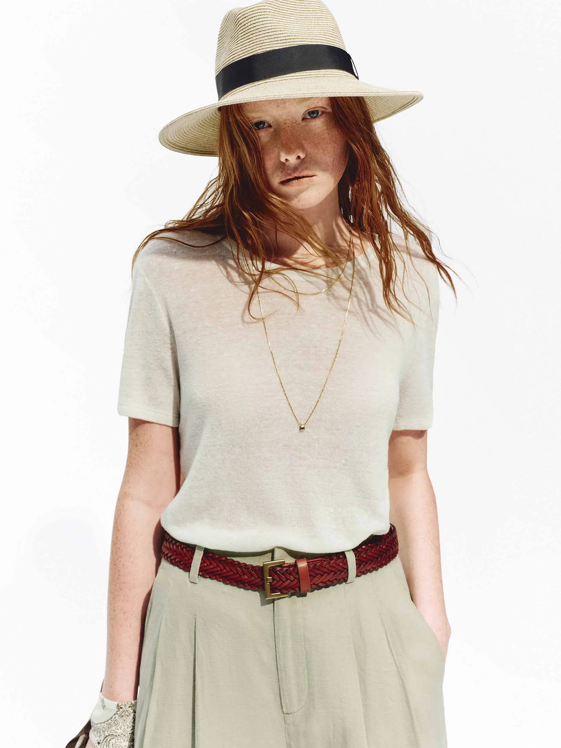 Lightweight Linen Knit Top sold by Mo&Co