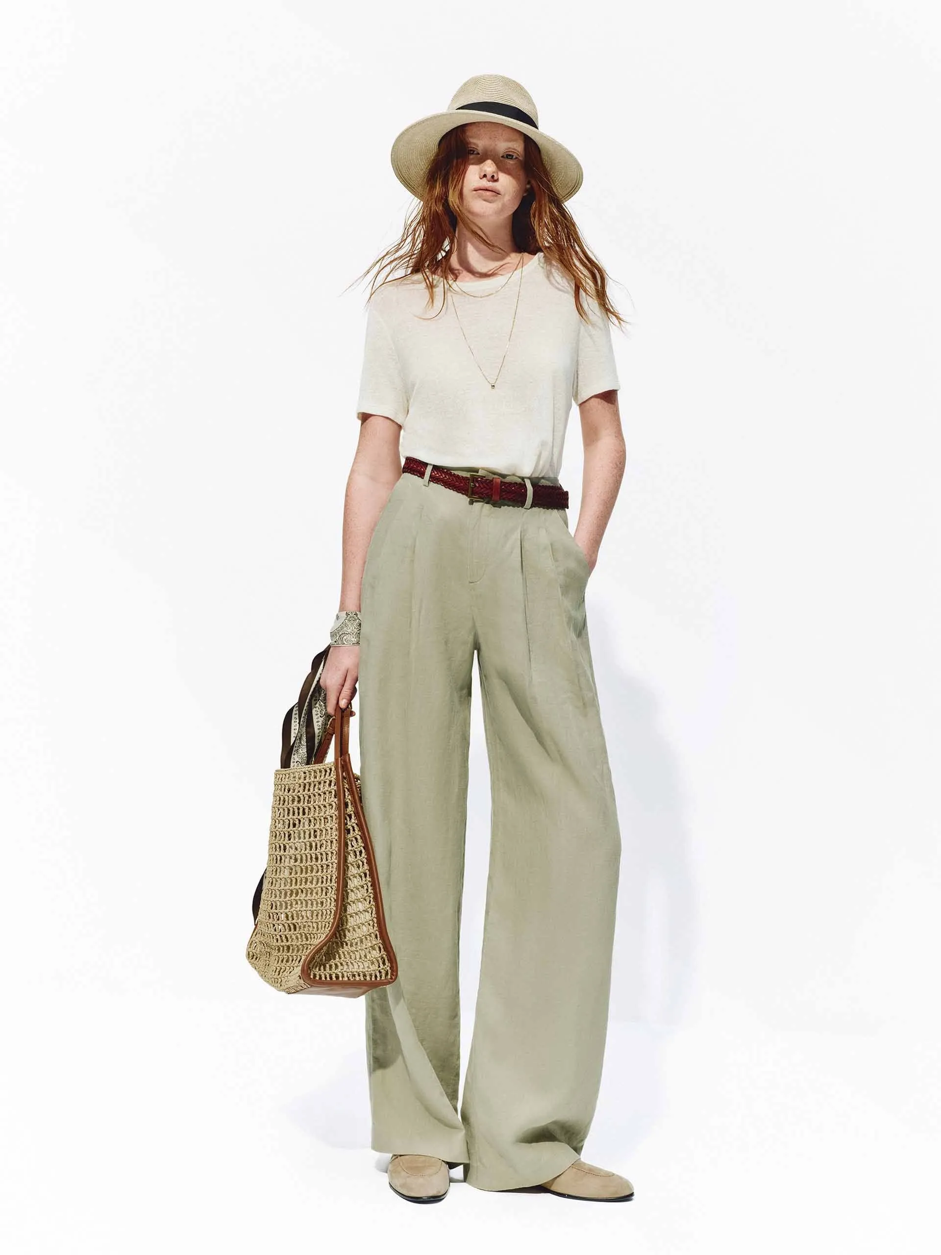 Lightweight Linen Knit Top sold by Mo&Co product image thumbnail 2