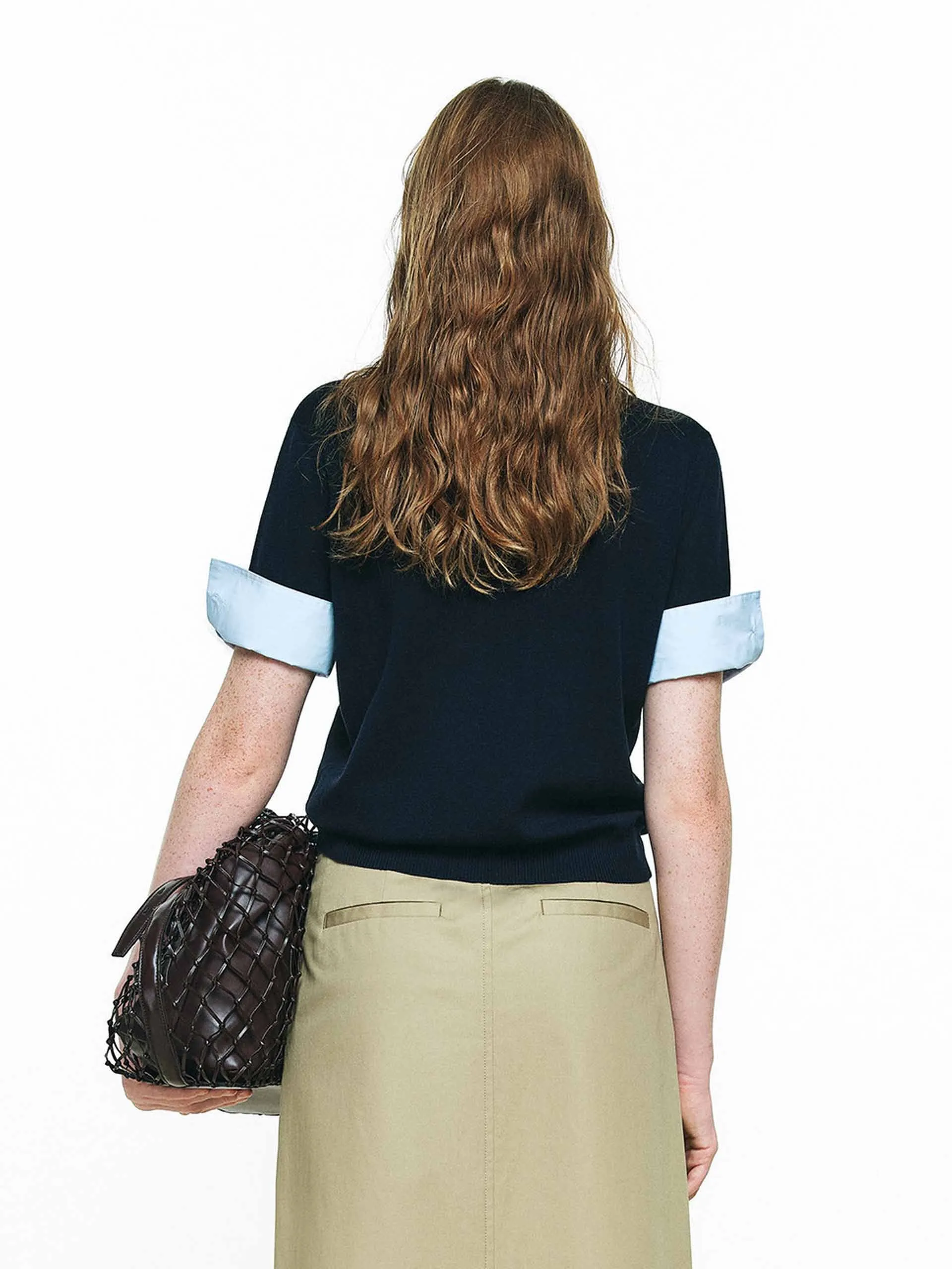 Detachable Cuffs Knit Top sold by Mo&Co product image thumbnail 4