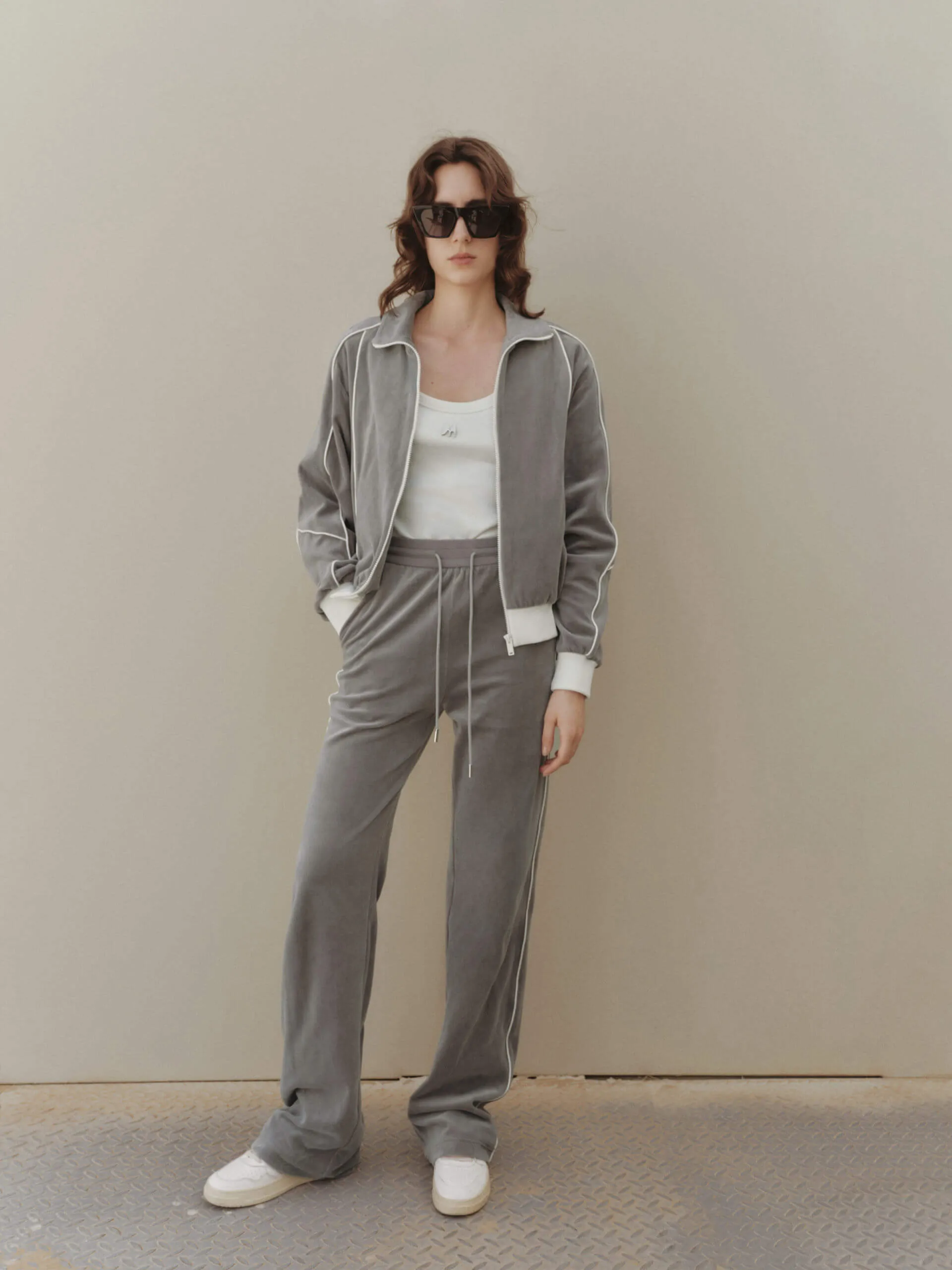 Contrast Seam Zipped Jacket sold by Mo&Co product image thumbnail 2