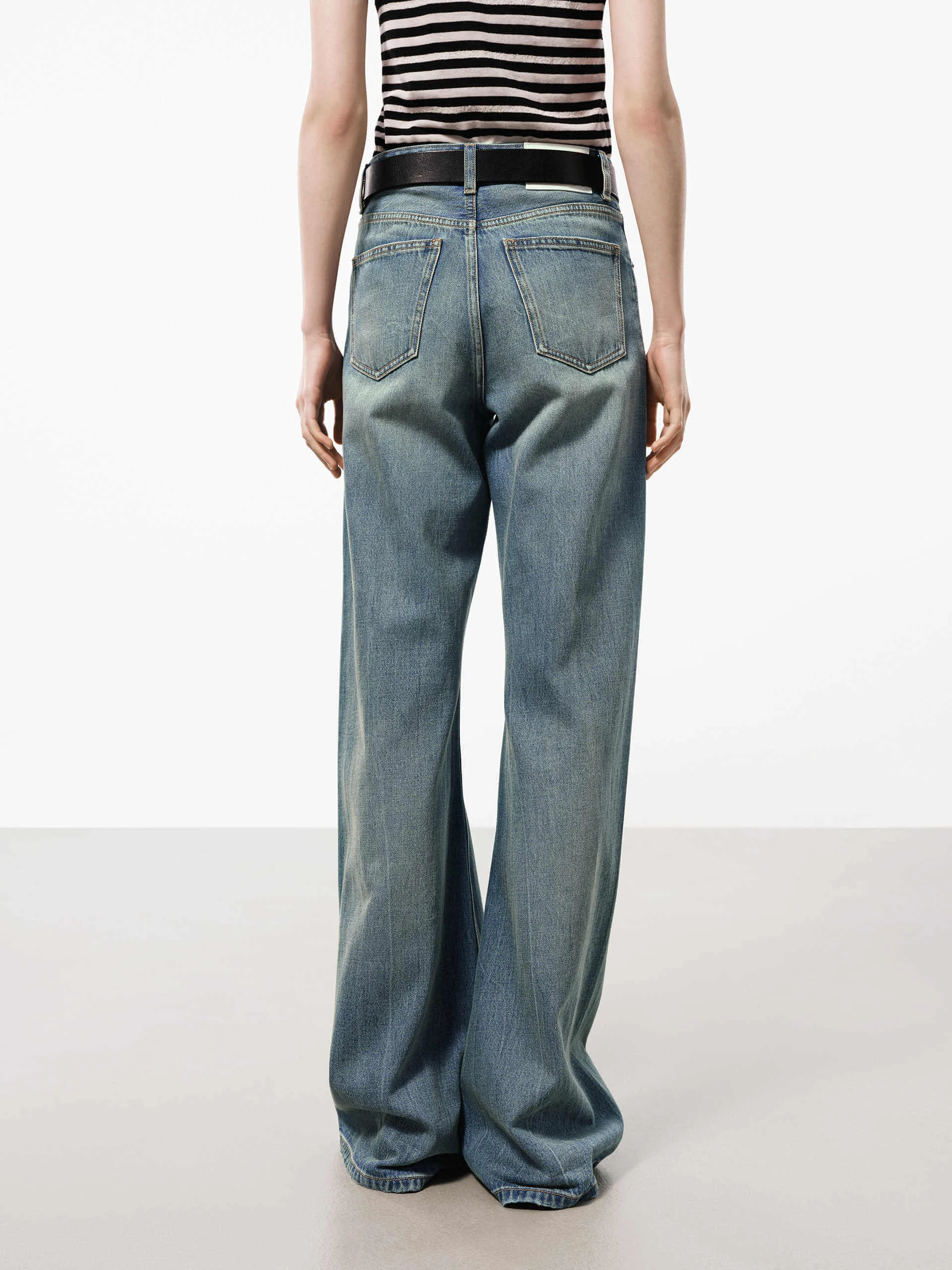 Wide Leg Cotton Jeans sold by Mo&Co product image thumbnail 3