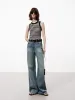 Wide Leg Cotton Jeans sold by Mo&Co