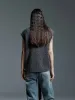 Crystal Decoration Knit Vest sold by Mo&Co