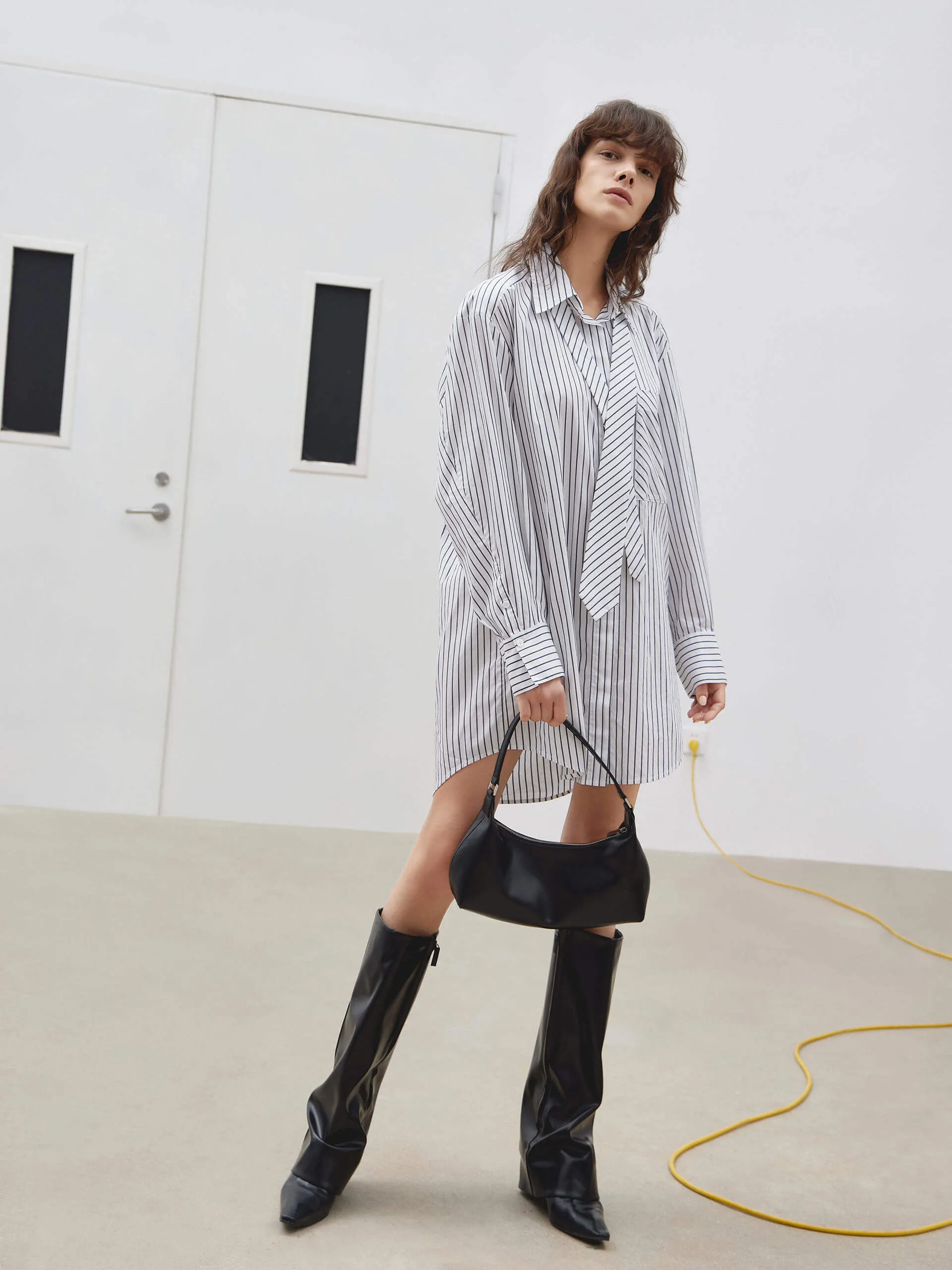 Striped Shirt Dress sold by Mo&Co product image thumbnail 2