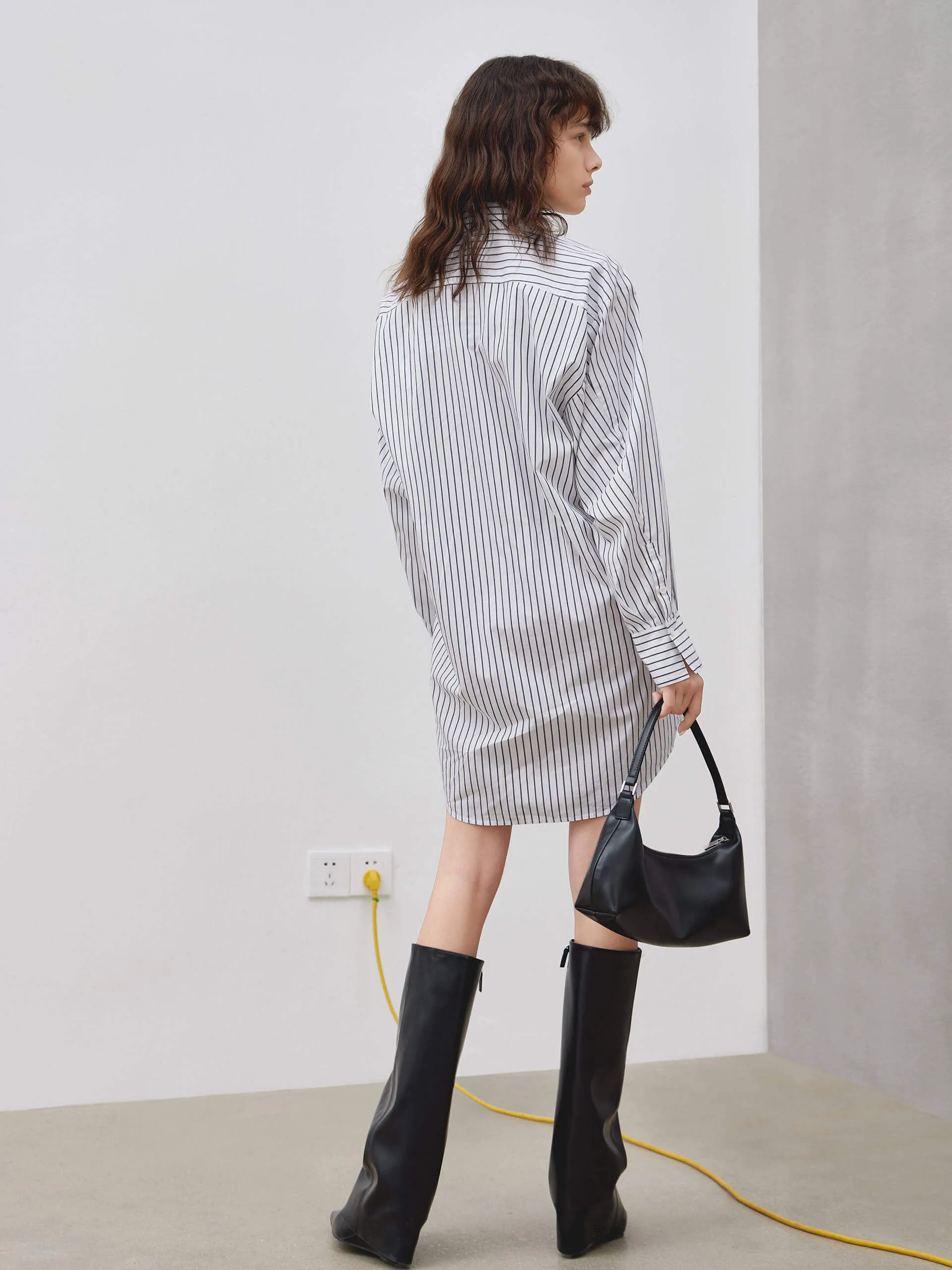 Striped Shirt Dress sold by Mo&Co product image thumbnail 3