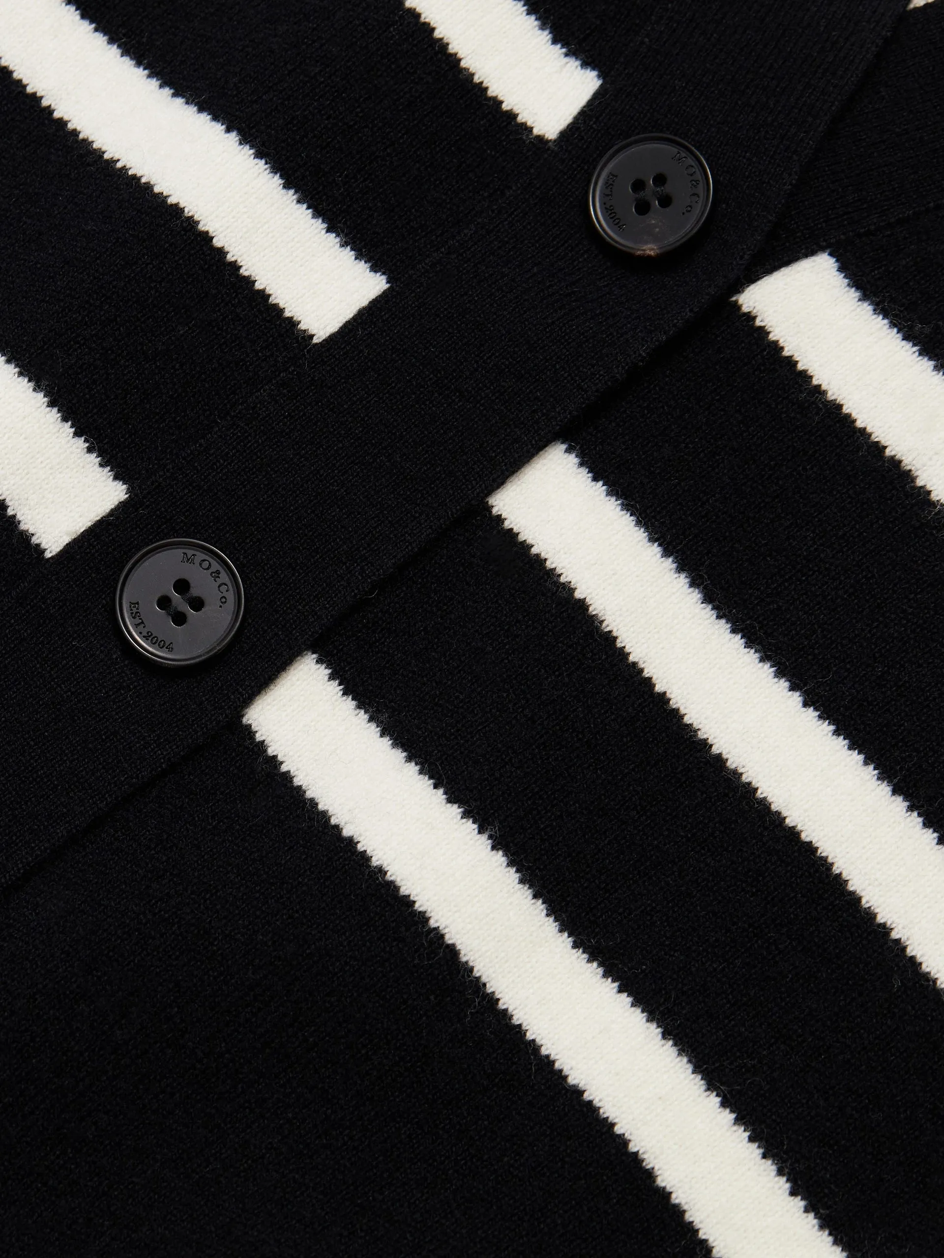 Wool Striped Knit Cardigan sold by Mo&Co product image thumbnail 4