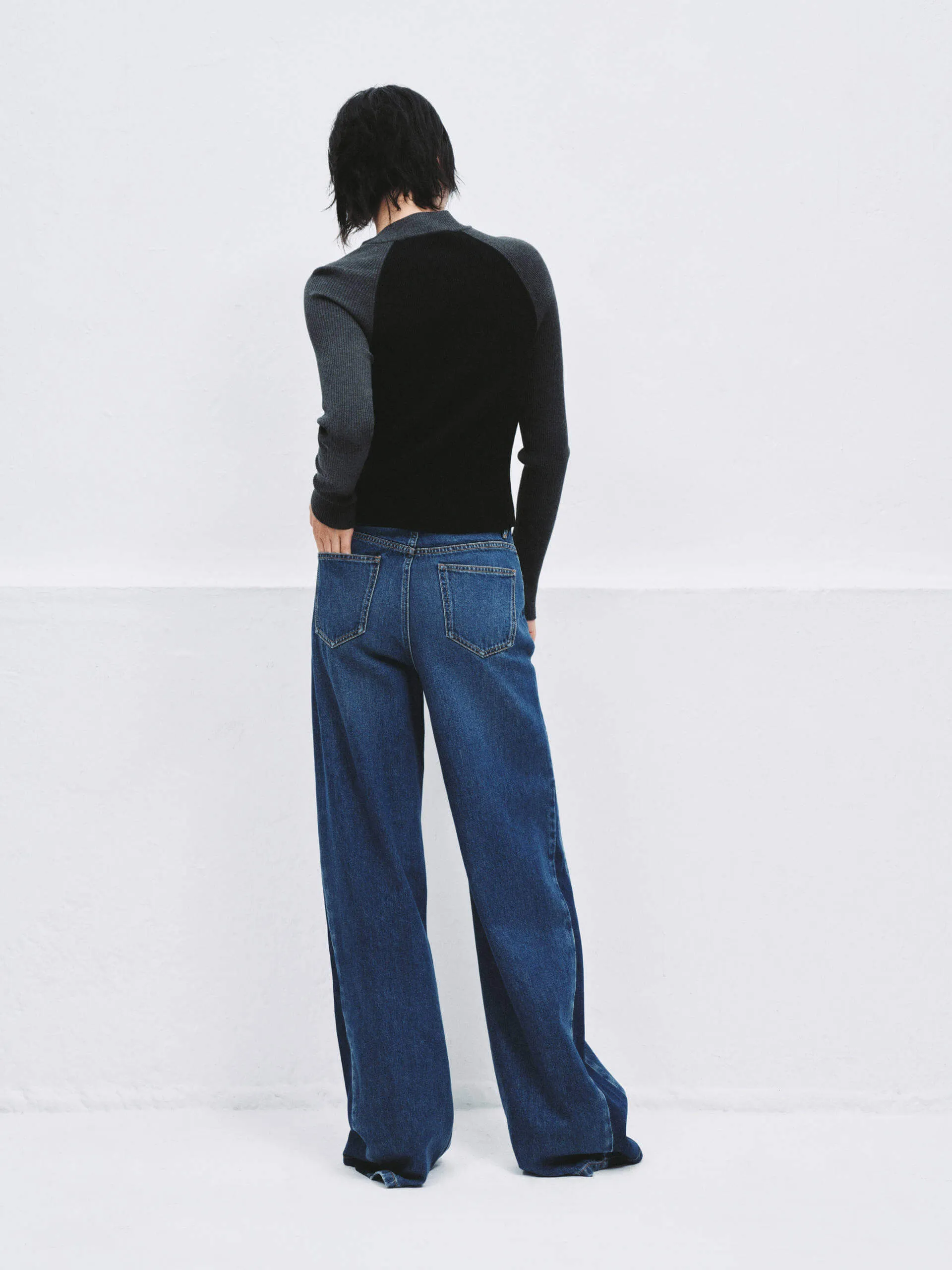 Two Tone Knit Cardigan sold by Mo&Co product image thumbnail 2