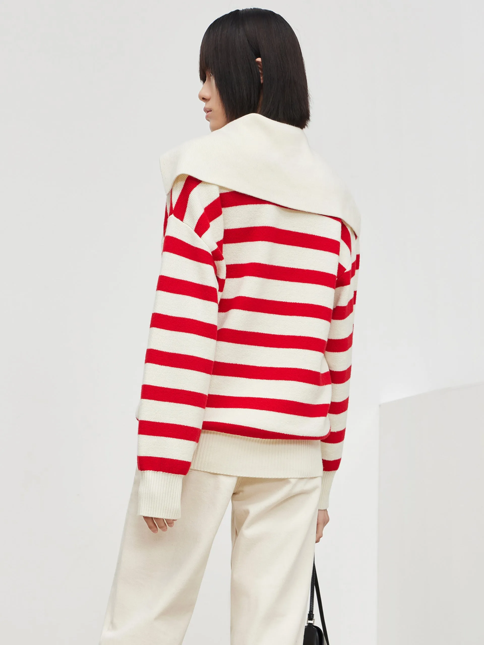 Wool Striped Knit Pullover sold by Mo&Co product image thumbnail 5