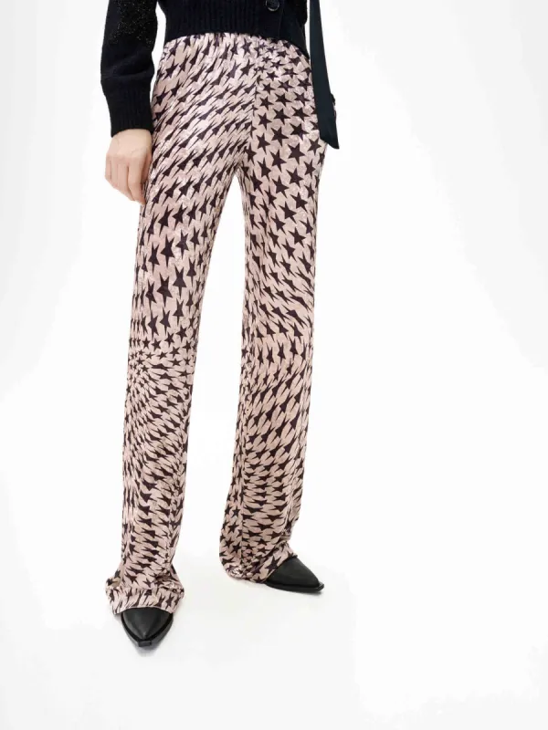 Elastic Waist Straight Pants sold by Mo&Co