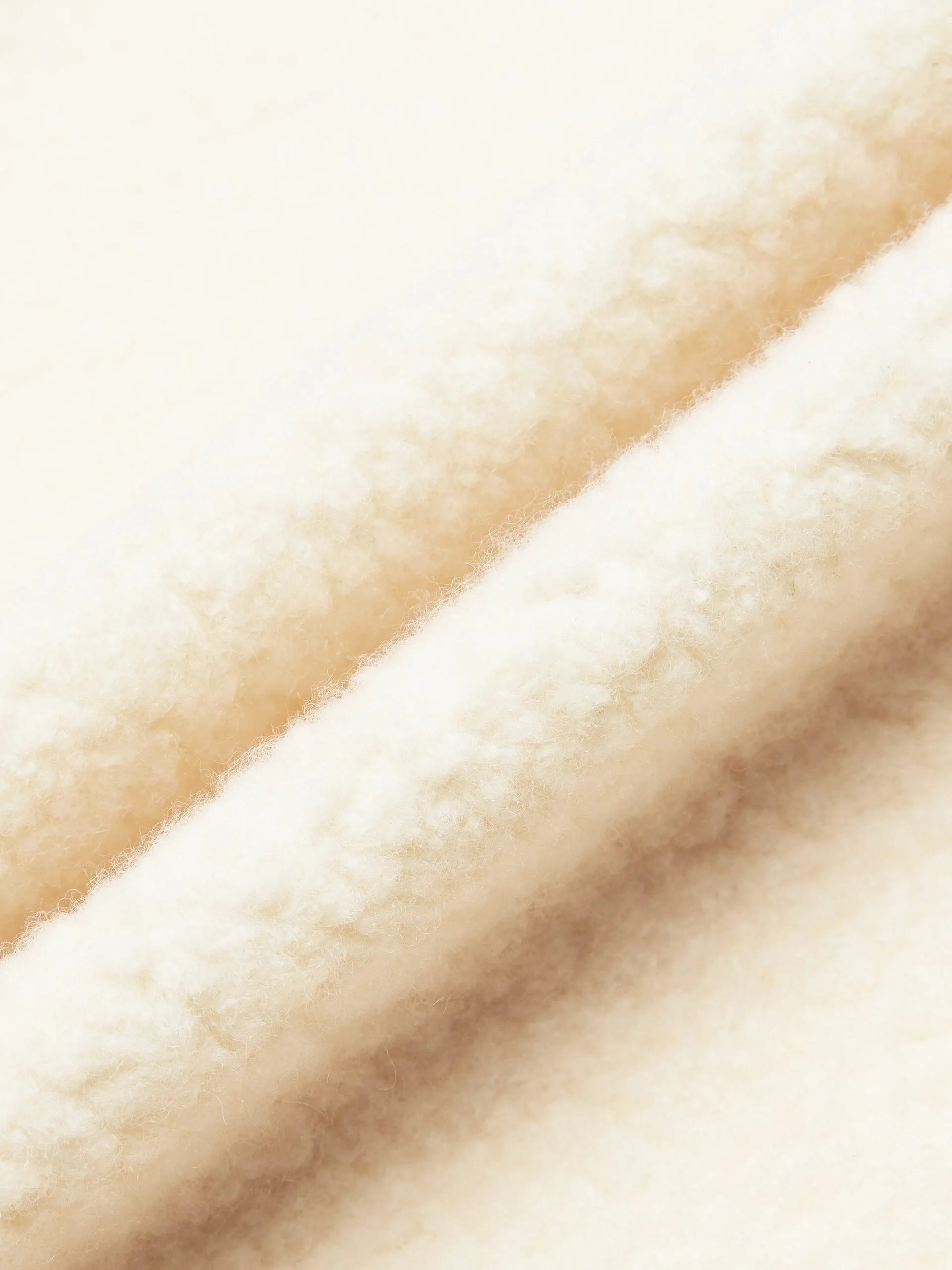 Collarless Design Fuzzy Coat sold by Mo&Co product image thumbnail 4