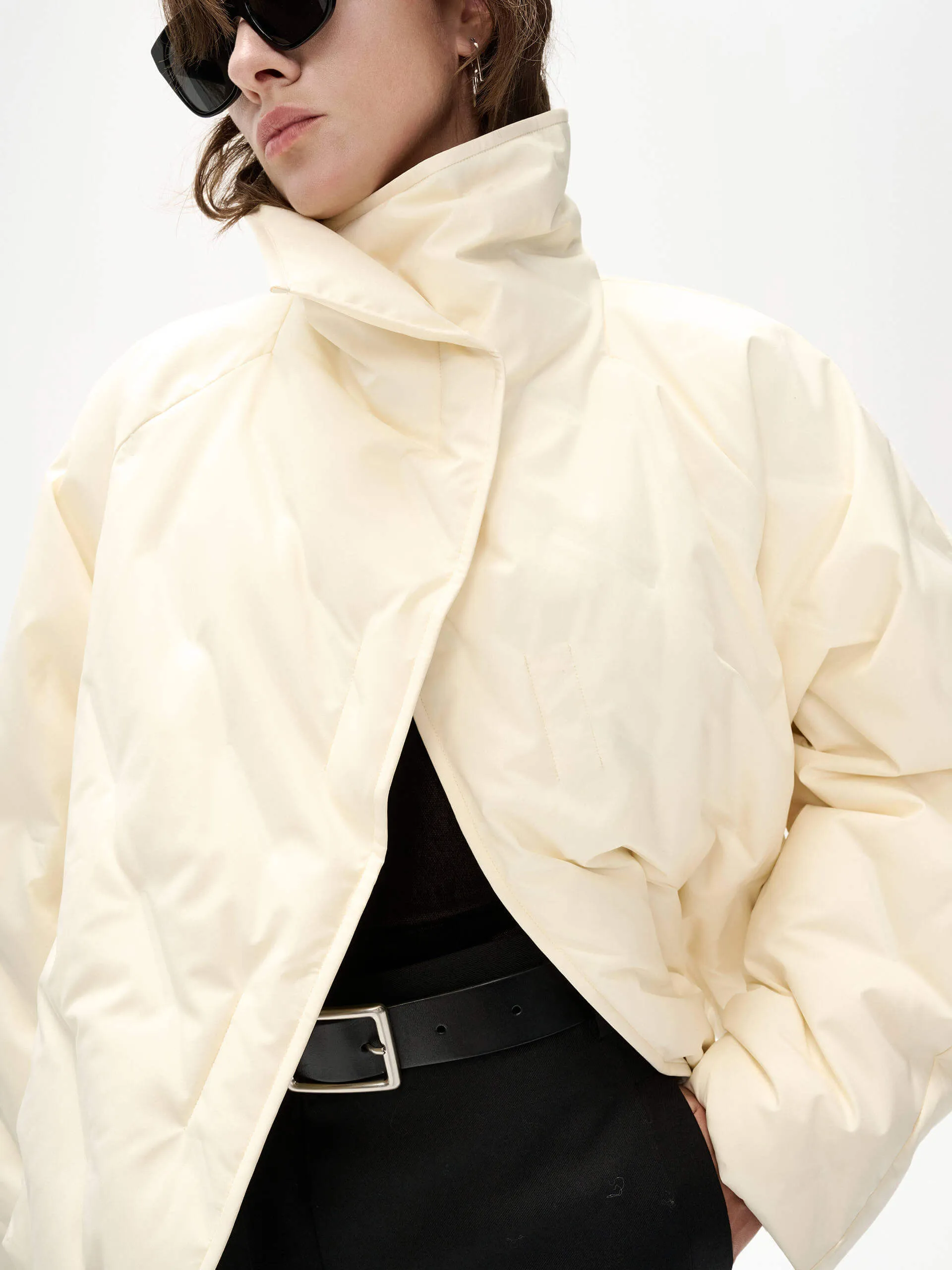 Turtleneck Quilted Down Jacket sold by Mo&Co product image thumbnail 5