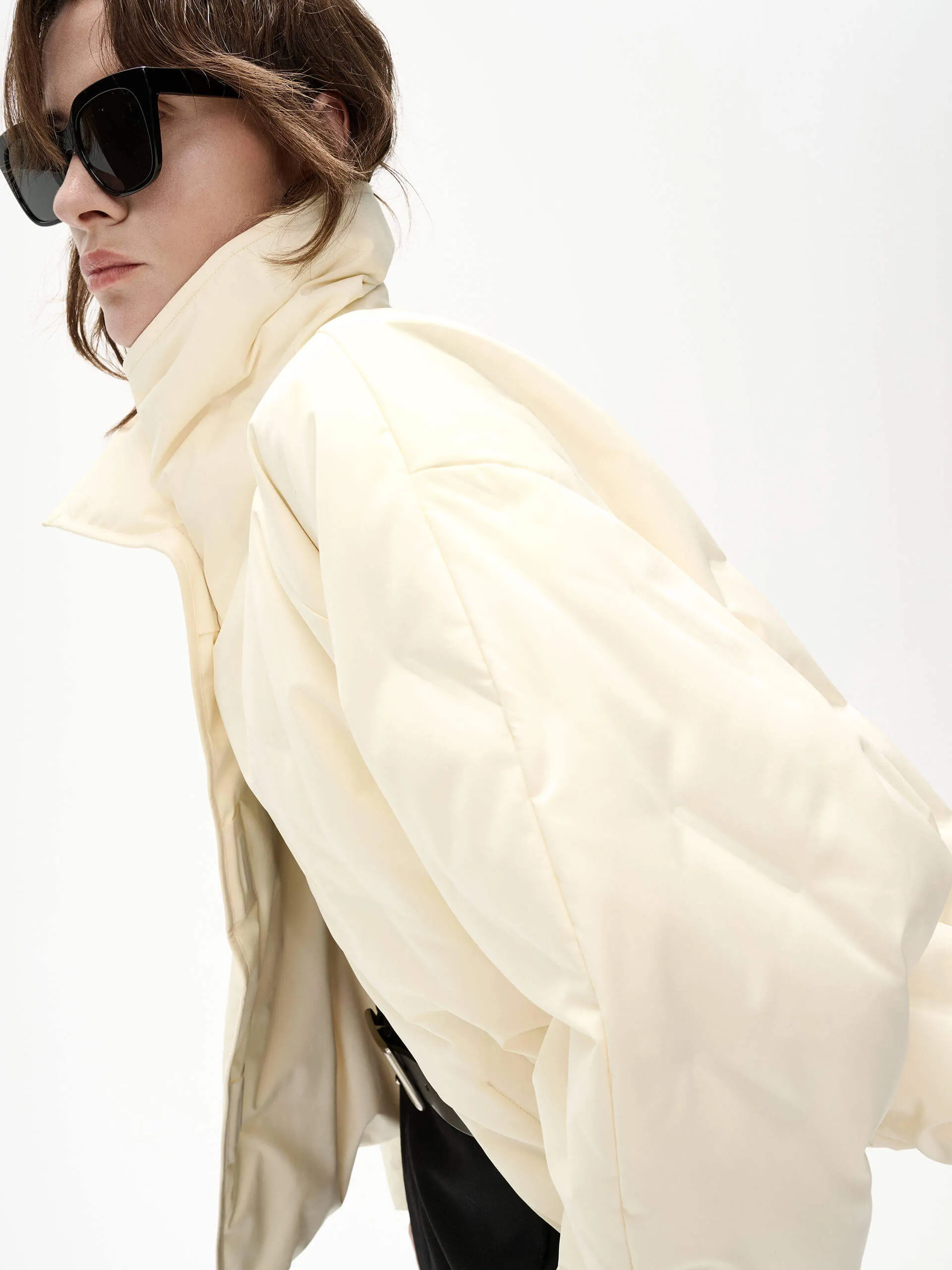 Turtleneck Quilted Down Jacket sold by Mo&Co product image thumbnail 3