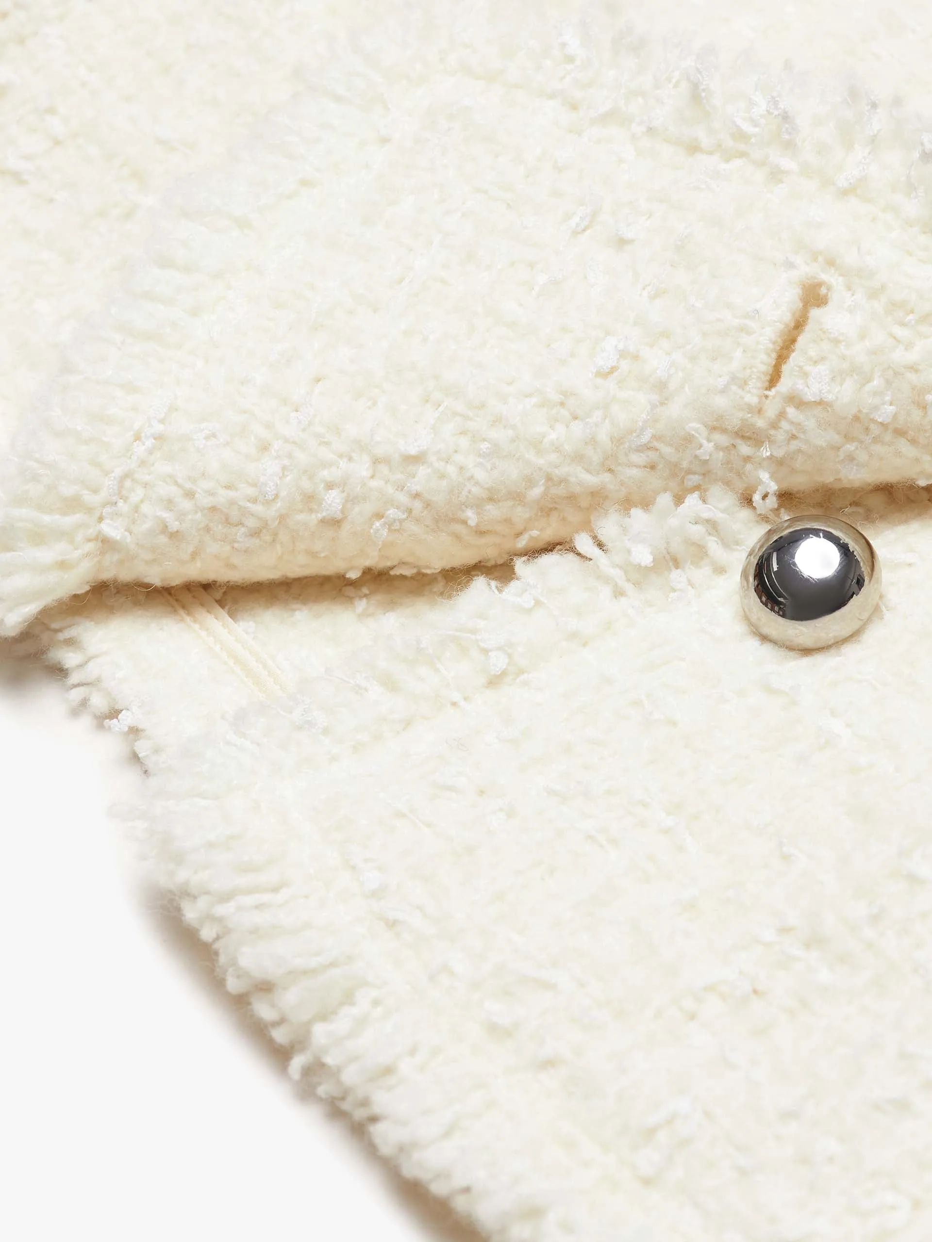 Cropped Raw Trimmed Jacket sold by Mo&Co product image thumbnail 4