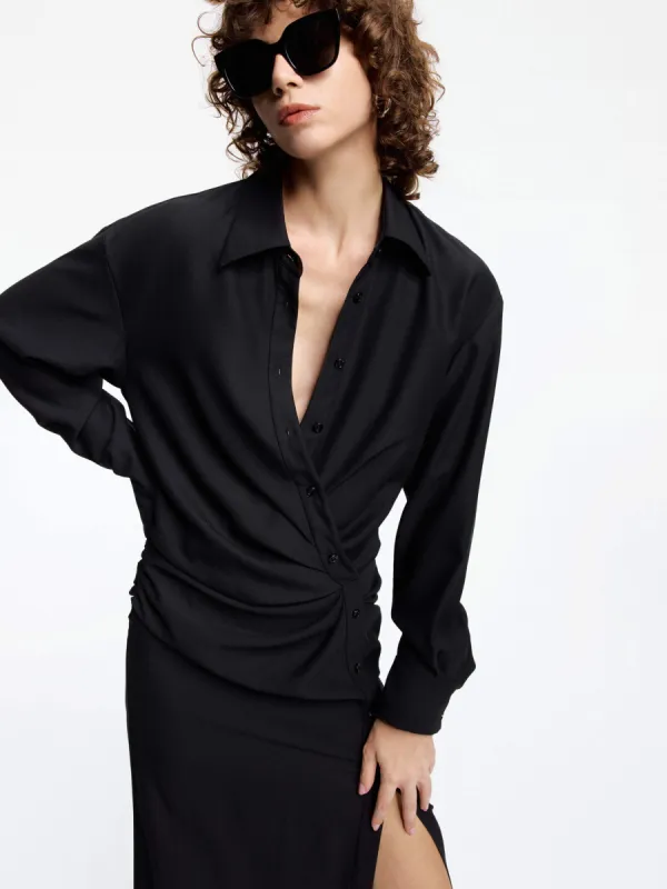 Shirt Style Maxi Dress sold by Mo&Co