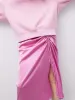 Draped Triacetate Blend Skirt sold by Mo&Co