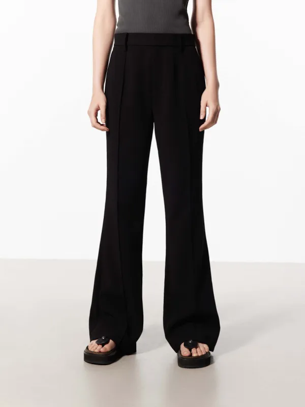 Seams Detail Slit Pants sold by Mo&Co