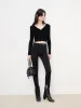 Mid Waist Skinny Jeans sold by Mo&Co