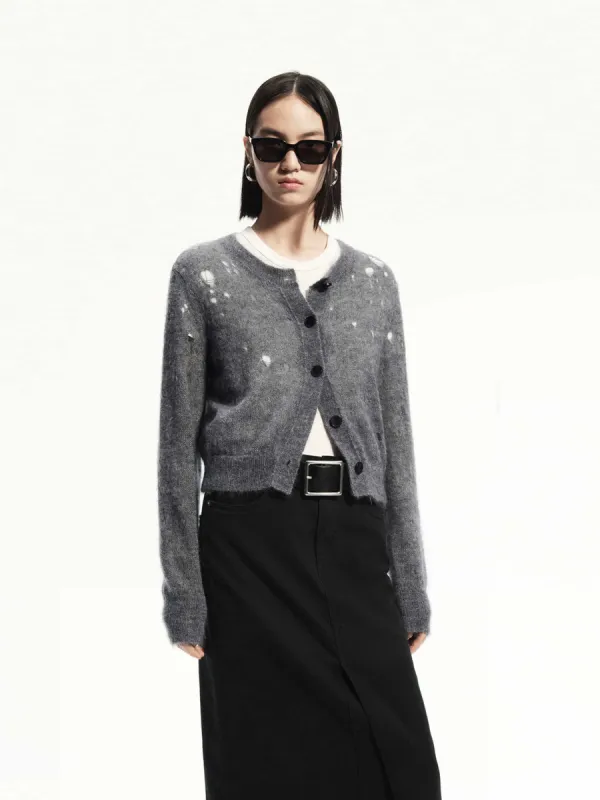 Lightweight Distress Cardigan sold by Mo&Co