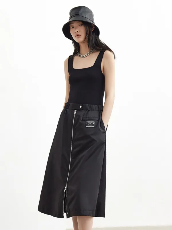 Knit Spliced Tie Waist Dress sold by Mo&Co