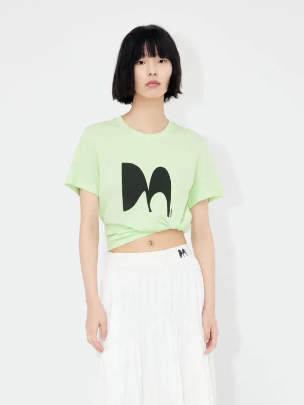 Logo Printed Cotton T-shirt sold by Mo&Co