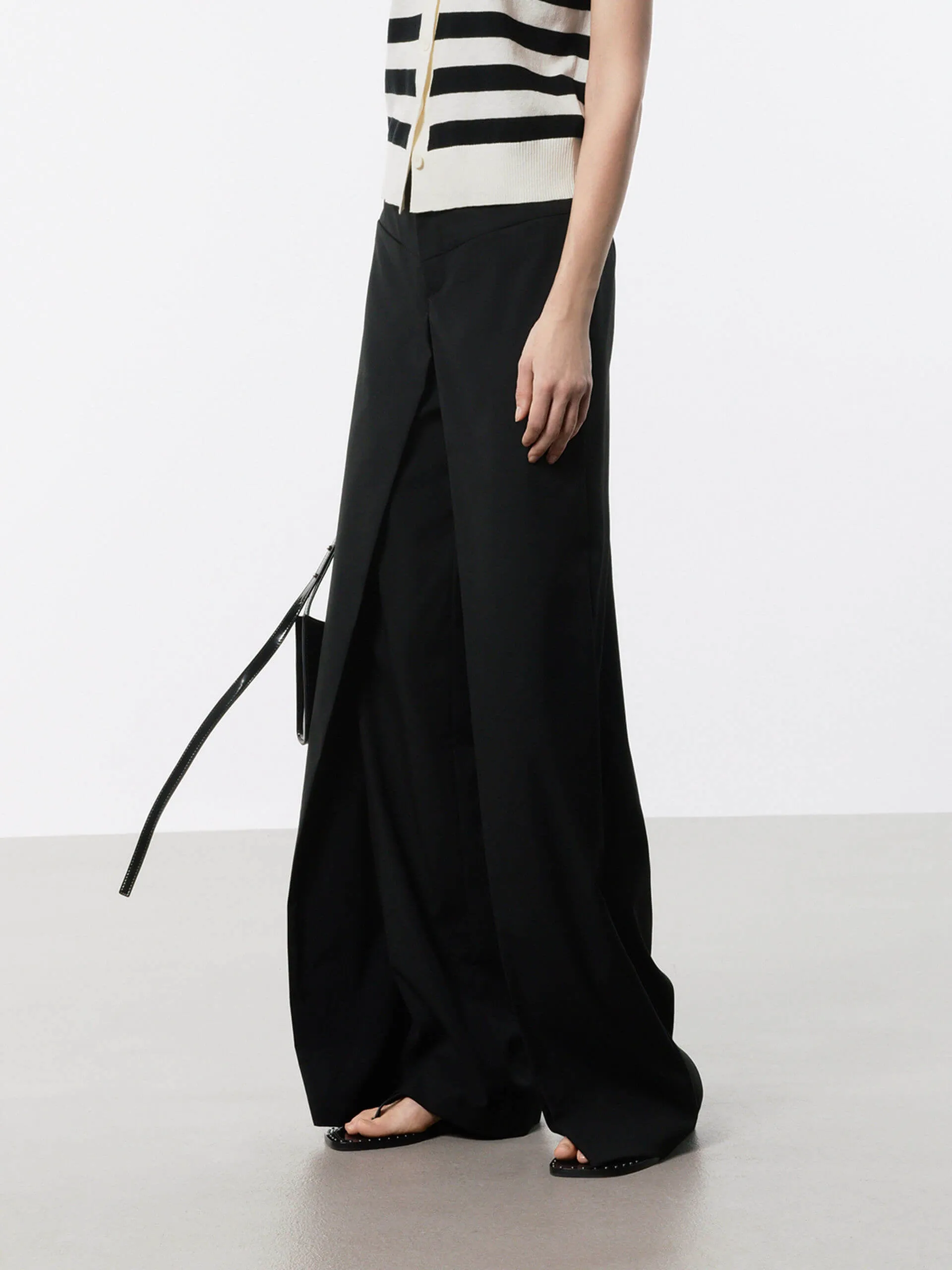 Front Pleated Straight Pants sold by Mo&Co product image thumbnail 3