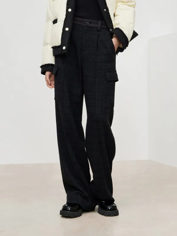 Straight Pants with Side Pockets sold by Mo&Co