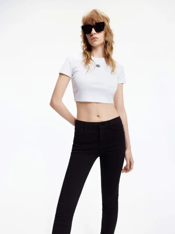 Front Logo Cropped T-shirt sold by Mo&Co