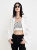 Logo Print Fitted Crop Knit Tank Top sold by Mo&Co