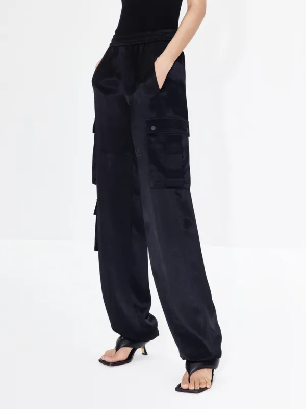 Drawstring Cargo Pocket Pants sold by Mo&Co