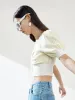 Cropped Drawstring Top sold by Mo&Co