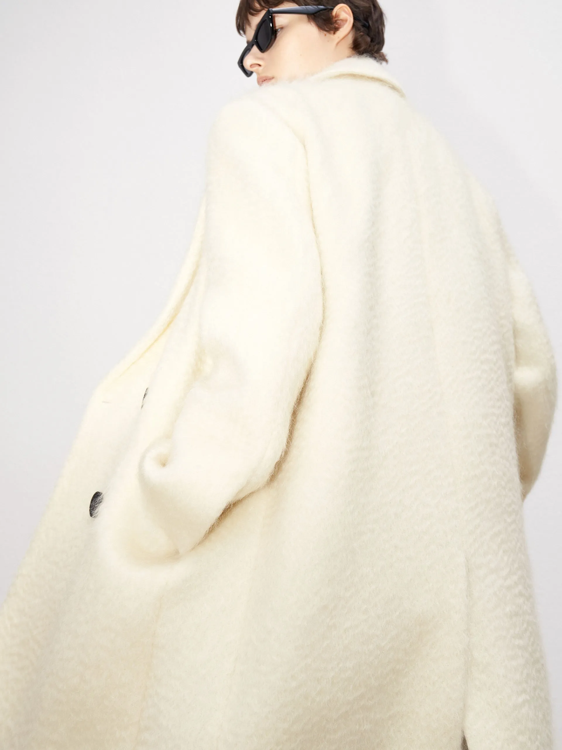 Wool Blend Back Slit Coat sold by Mo&Co product image thumbnail 4