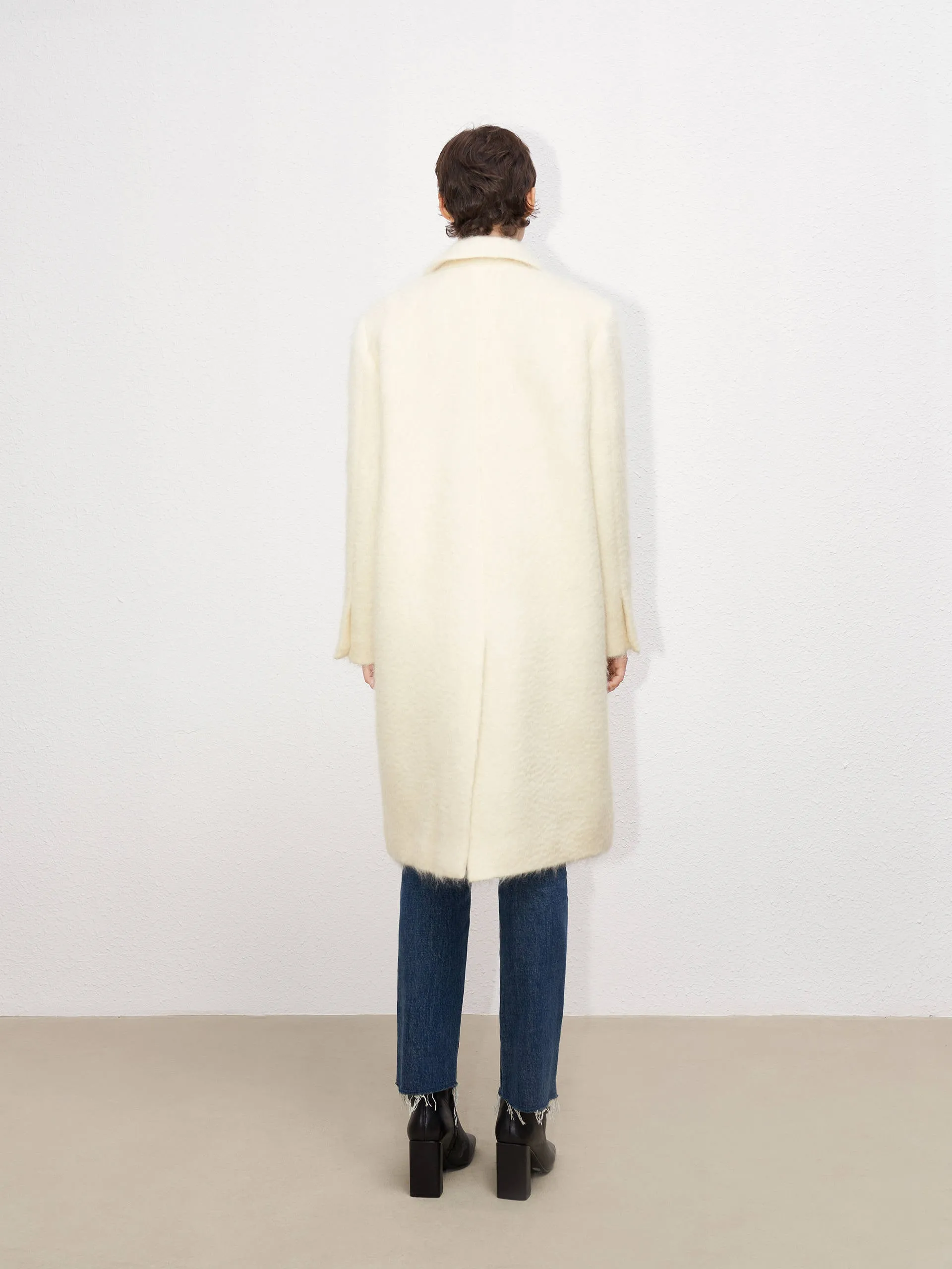 Wool Blend Back Slit Coat sold by Mo&Co product image thumbnail 3