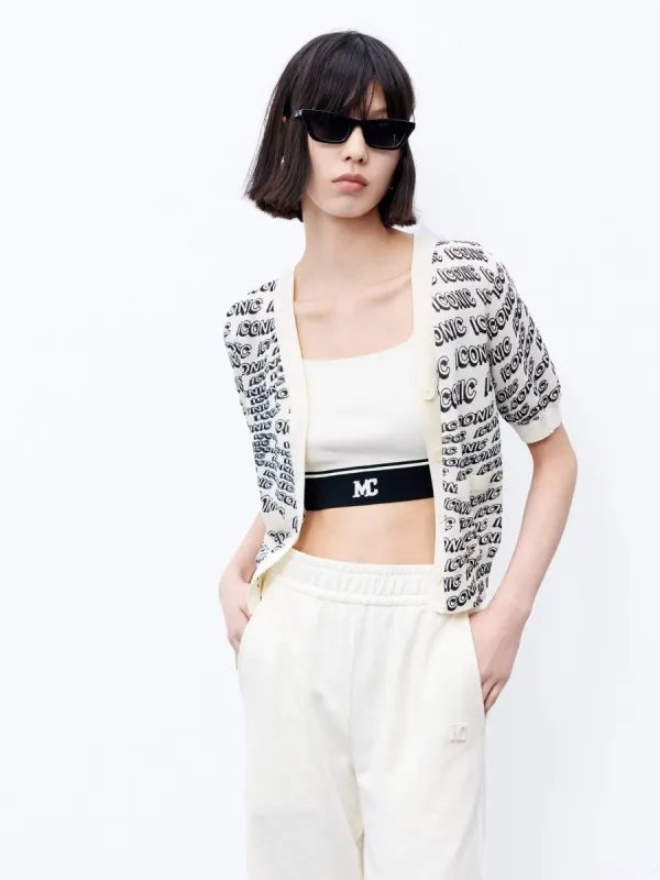 Contrast Trim Button Cardigan sold by Mo&Co