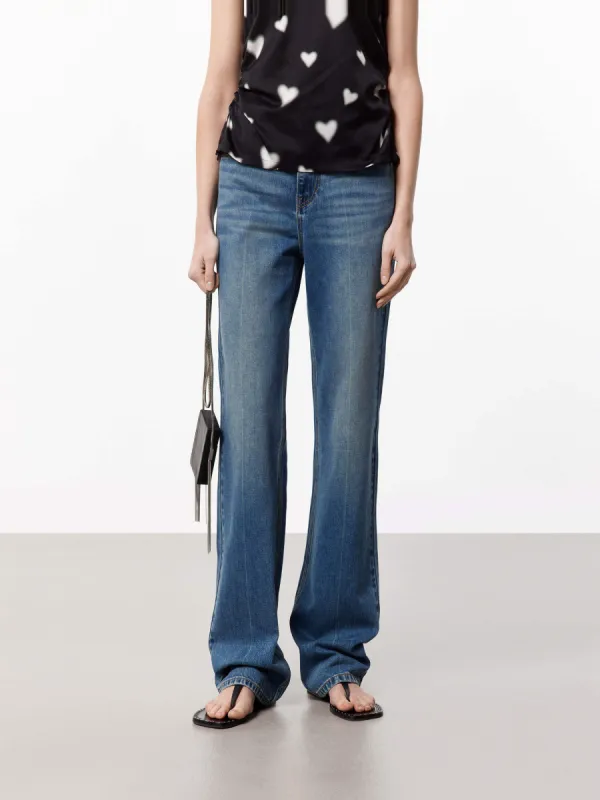 Straight Leg Denim Jeans sold by Mo&Co