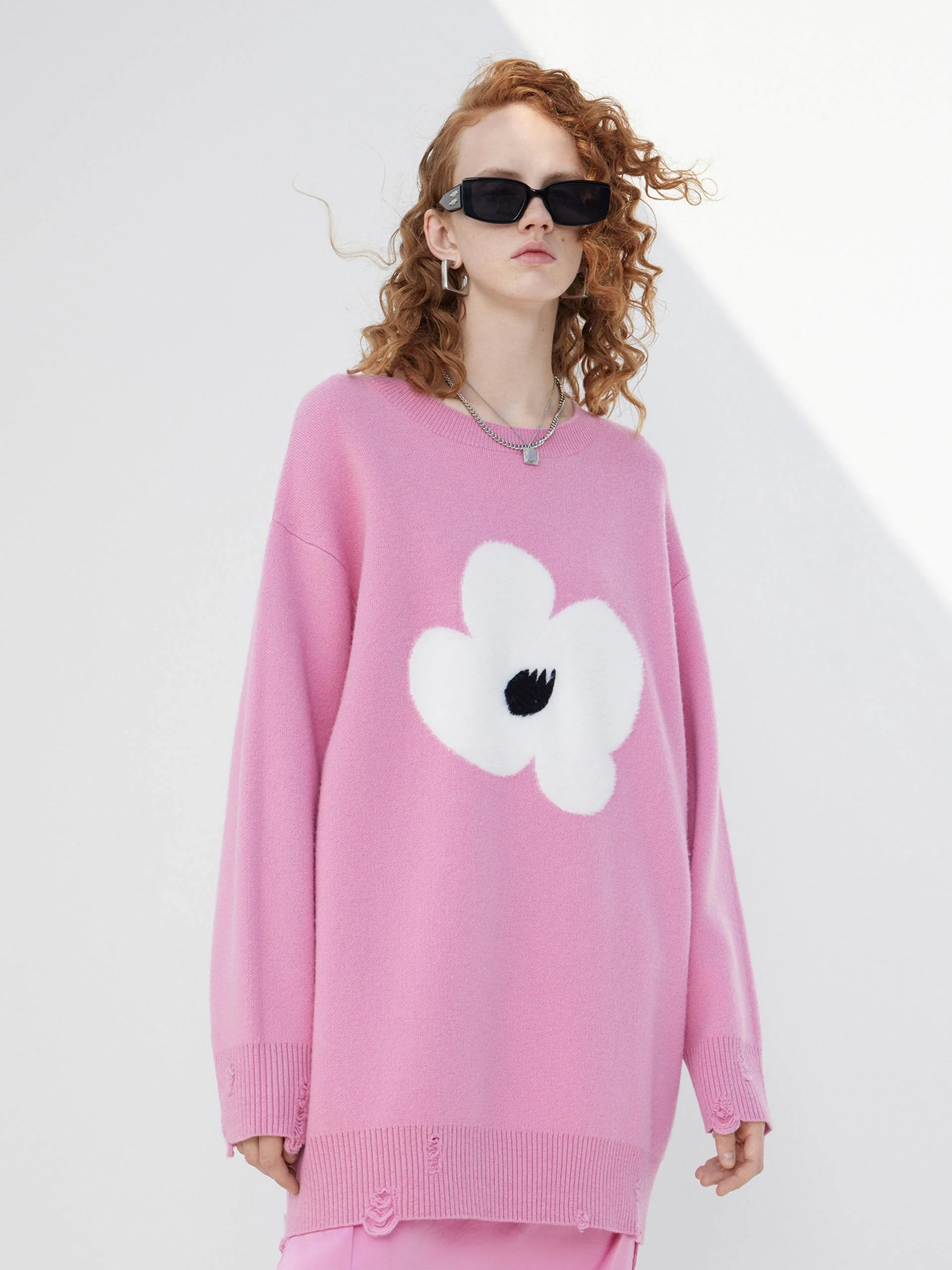 Embroidered Pattern Wool Dress sold by Mo&Co