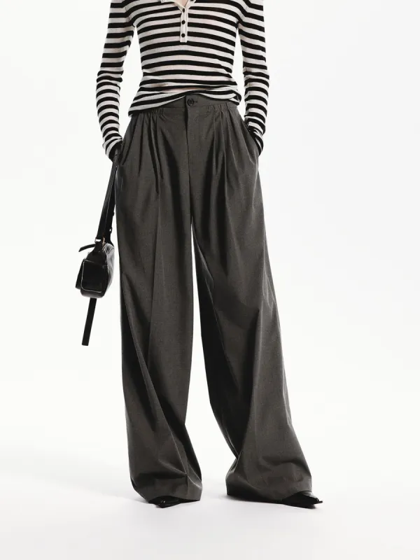Pleated Wide Leg Pants sold by Mo&Co