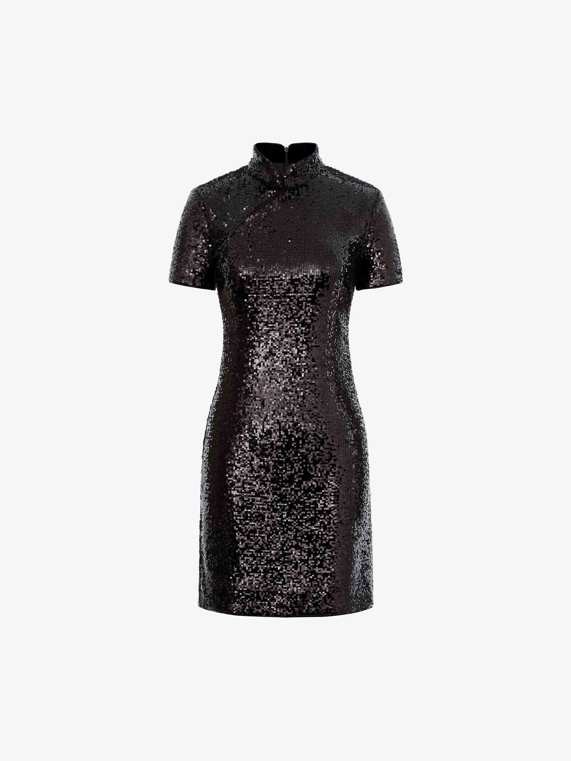 Sequin Detail Mini Dress sold by Mo&Co product image thumbnail 5