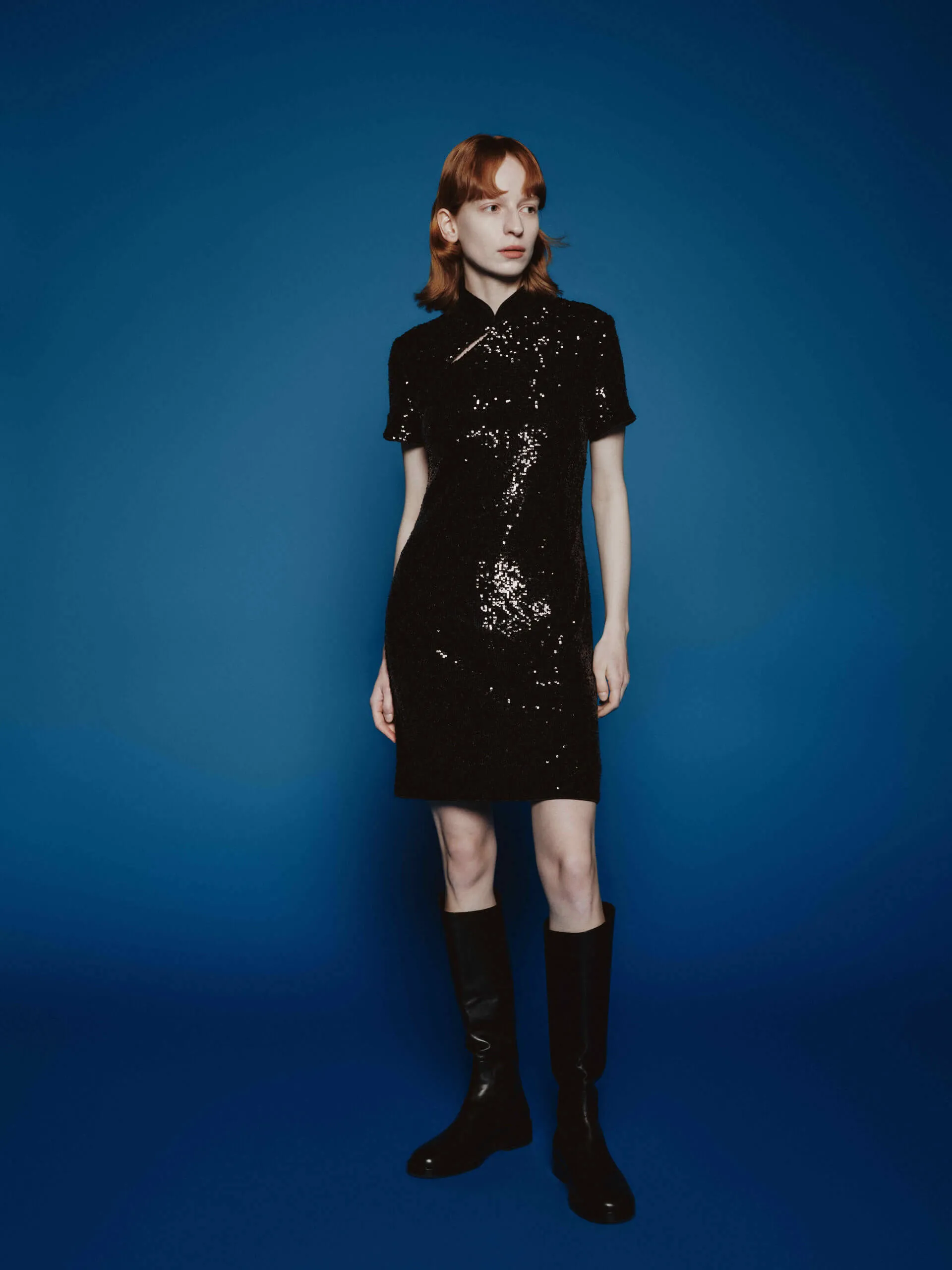 Sequin Detail Mini Dress sold by Mo&Co product image thumbnail 2