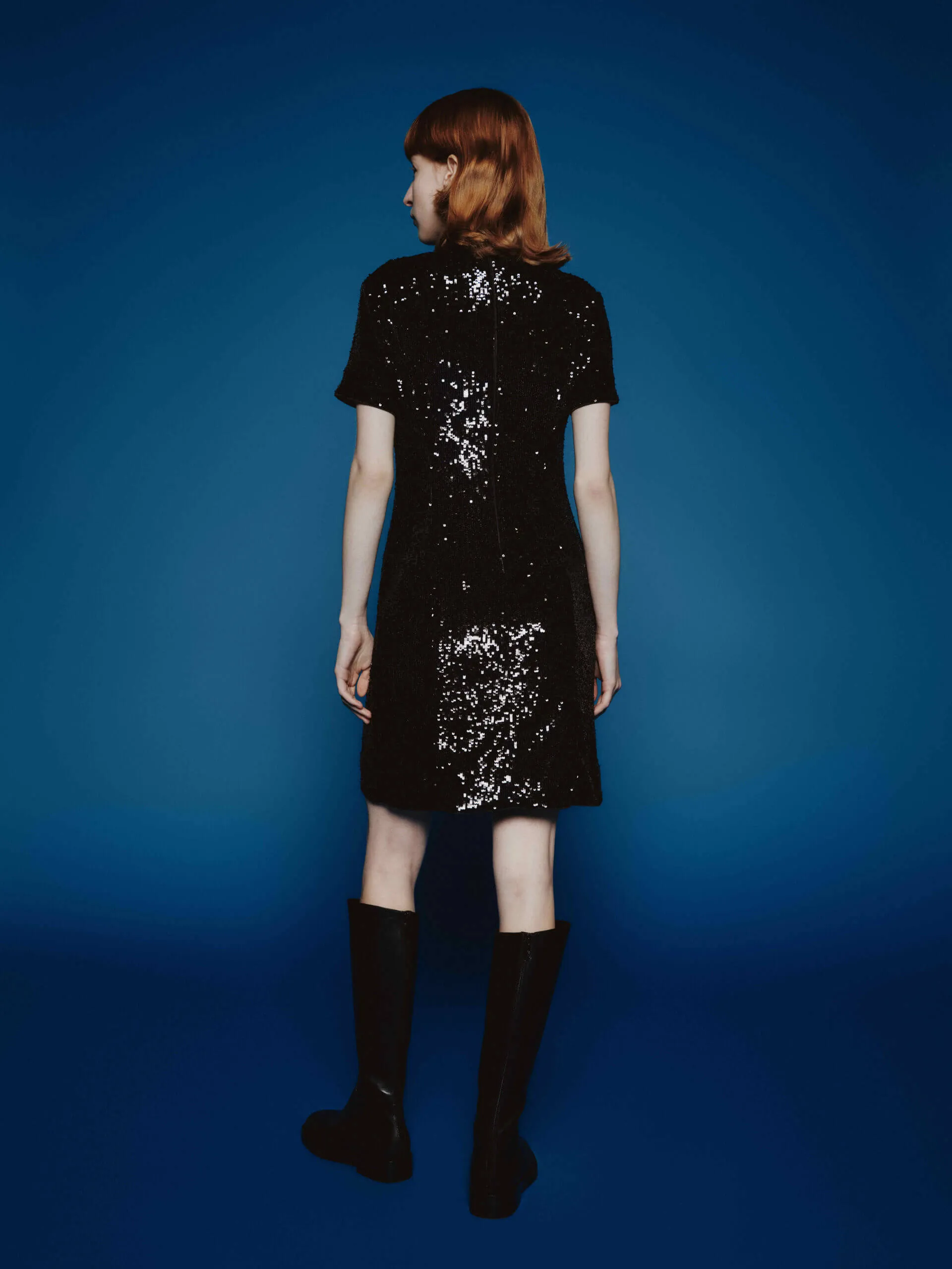 Sequin Detail Mini Dress sold by Mo&Co product image thumbnail 3