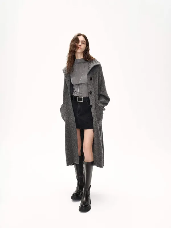 Include Alpaca Long Cardigan sold by Mo&Co