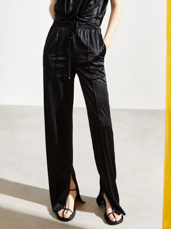 High Waist Side Slit Casual Pants sold by Mo&Co