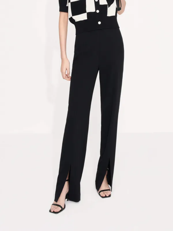 Tailored Straight Slit Pants sold by Mo&Co
