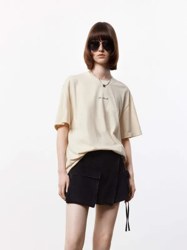 Cartoon Print Loose T-shirt made by Mo&Co