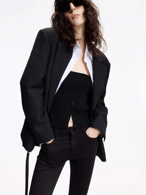 Contrast Cuffs Tailored Blazer sold by Mo&Co