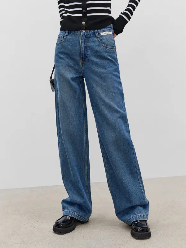 Straight Leg Cotton Jeans sold by Mo&Co