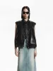 Leather Quilted Down Vest sold by Mo&Co