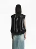 Leather Quilted Down Vest sold by Mo&Co