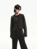 Sequin Detail Cotton Sweatshirt sold by Mo&Co