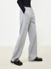 Wool Blend Straight Leg Pants sold by Mo&Co